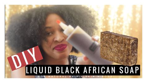 Diy Homemade Liquid African Black Soap Natural Hair Skin Beauty