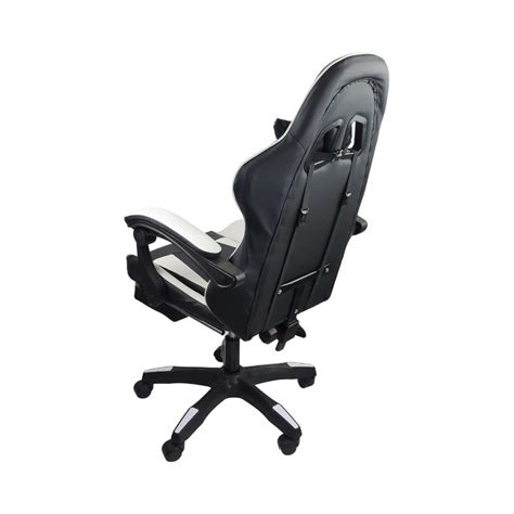 Cadeira Gamer Stillus Ergon Mica Apoio Para Os P S Preta Branca