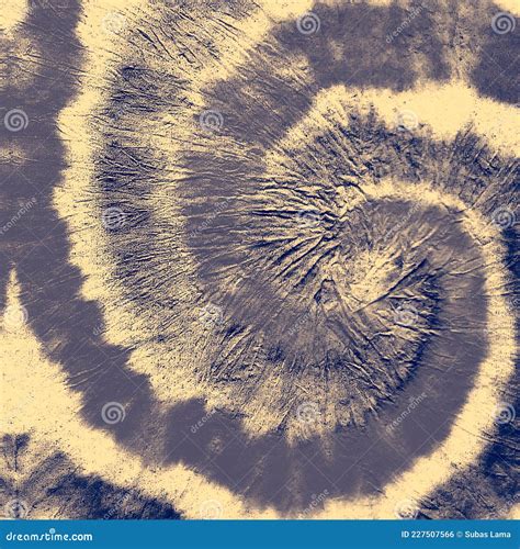 Azure Spiral Shibori Texture Blue Swirl Watercolor Painting Cerulean