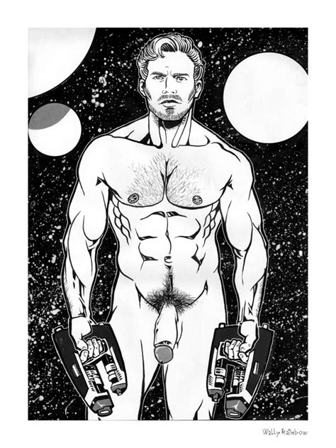 Nude Male Art Gay Comics Science Fiction Painting By Wally Rainbow Artmajeur