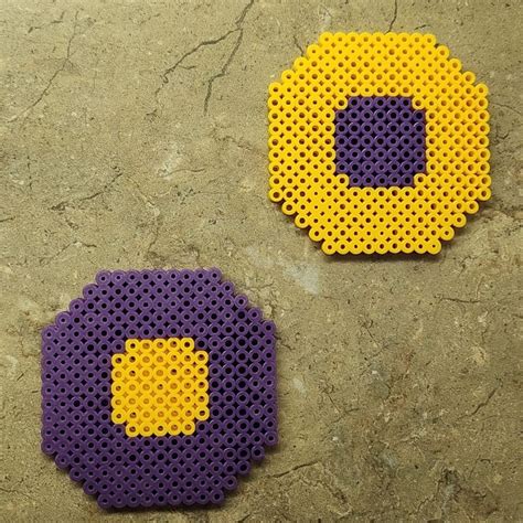 Perler Bead Coaster - Etsy