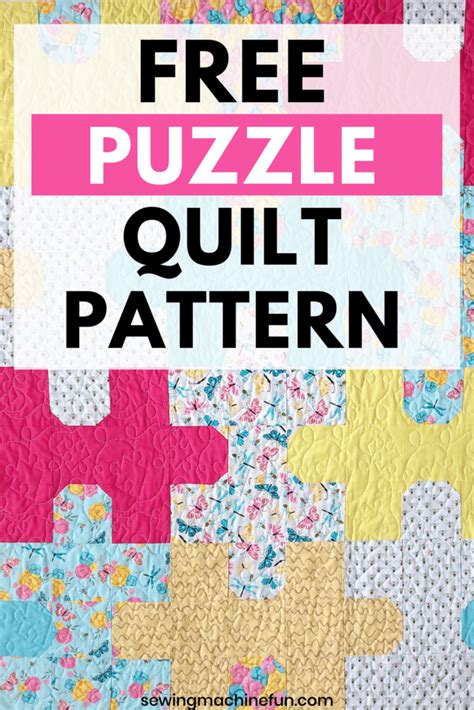 Free Jigsaw Puzzle Quilt Pattern Accuquilt Friendly Tutorial