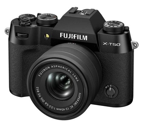 Беззеркальный фотоаппарат Fujifilm X-T50 Kit XC 15-45mm, черный купить ...