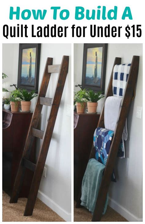 Make A Beautiful Wooden Blanket Ladder For Under Its An Easy One