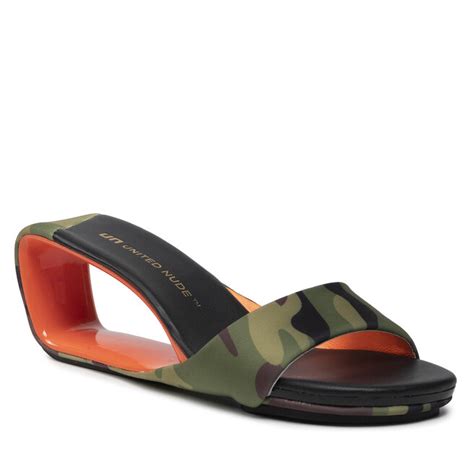 Pantoletten United Nude Mobius Mid Camouflage Eschuhe De