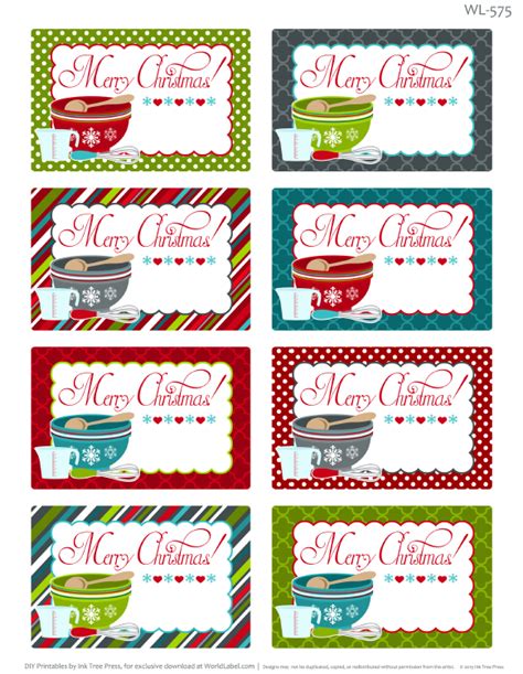 Christmas To And From Printable Labels