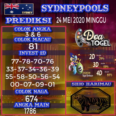 Prediksi Togel Sydney Mei Minggu Prediksi Togel