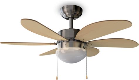 Ventilateur De Plafond D Int Rieur Six Pales Et Une Lampe Turbo