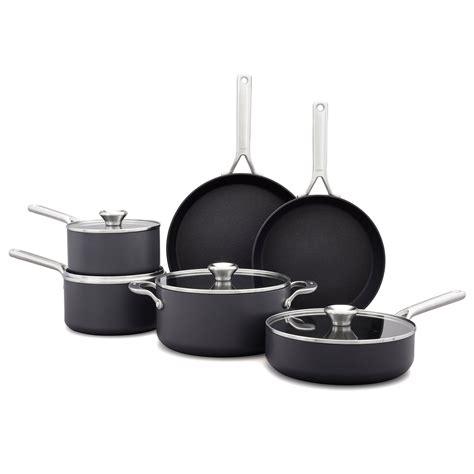 OXO Professional Hard Anodized PFAS-Free Nonstick, 10 Piece Cookware ...