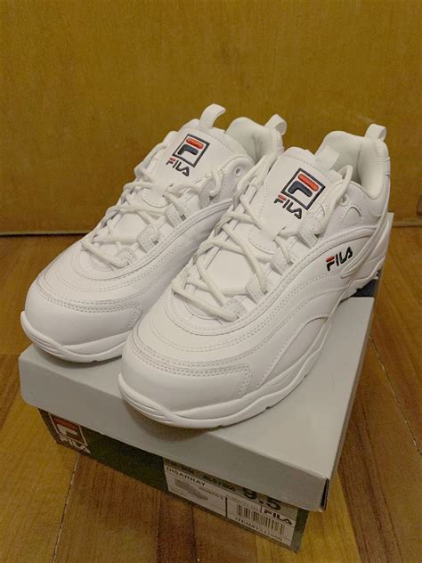 Fila 女裝 白色 波鞋 老爹鞋 女裝 鞋 波鞋 Carousell