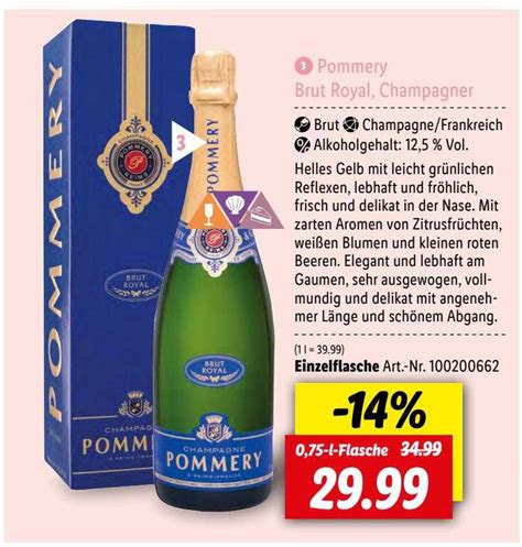 Pommery Brut Royal Champagner Angebot Bei Lidl