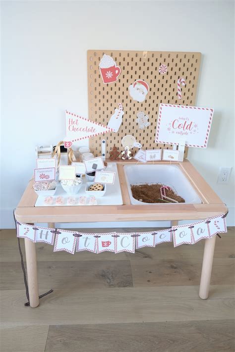 Hot Cocoa Dramatic Play Printables Printable Play Printable