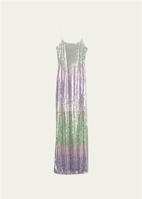 Loveshackfancy Grand Ombr Sequined Maxi Dress Bergdorf Goodman