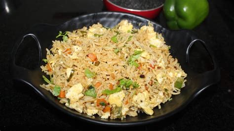 Street Style Egg Fried Rice Indo Chinese Style Fast Food Easy To Cook 2 Minutes Fried Rice