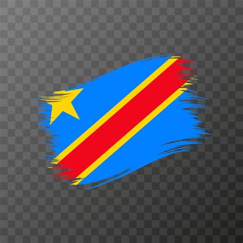 Premium Vector Democratic Republic Of The Congo National Flag Grunge