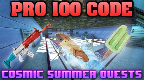 Fortnite Pro 100 Code Cosmic Summer Quests Easy Challenges Youtube