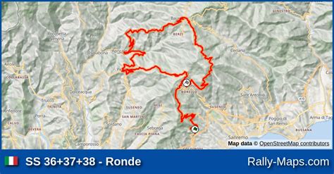 Ss Ronde Stage Map Rallye Sanremo Wrc Rally