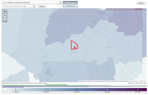 Hilltop Georgia Ga Income Map Earnings Map And Wages Data