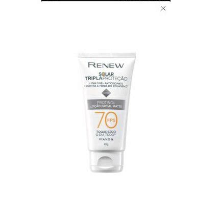 Protetor Solar Avon Renew Antioxidante Protinol Toque Seco FPS 70