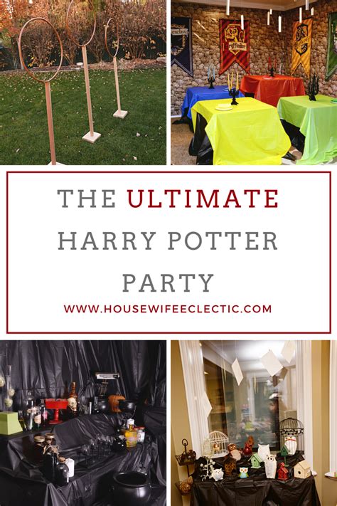 The ULTIMATE Harry Potter Party - Housewife Eclectic