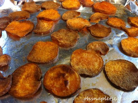 Baked Sweet Potato Chips Recipe Oh Snap Let S Eat