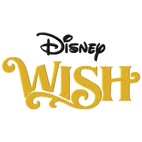 Matriz De Bordado Logo Wish Disney Filme Desenho Logotipo