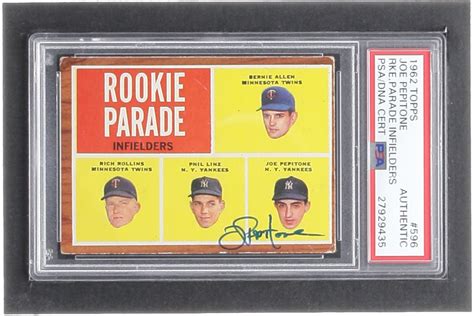 Joe Pepitone Signed 1962 Topps #596 Rookie Parade / Bernie Allen RC ...