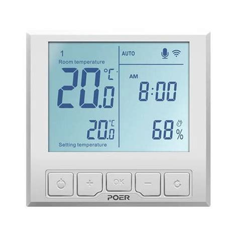 WiFi термостат для котла - терморегулятор с LCD дисплеем POER PTC20 ...