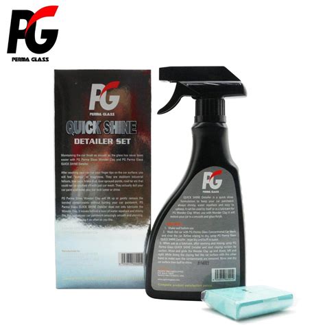 Pg Quick Shine Detailer Ml With Pg Clay Car Care Exterior Yellow