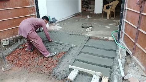 How To Make Concrete Ramp At Main Entrance Gate Amazing Work Using