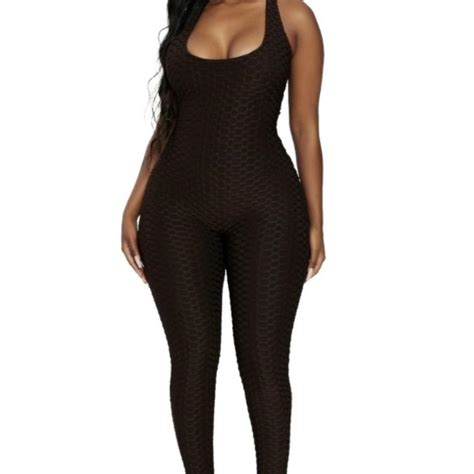 Naked Wardrobe Women S Brown Jumpsuit Depop