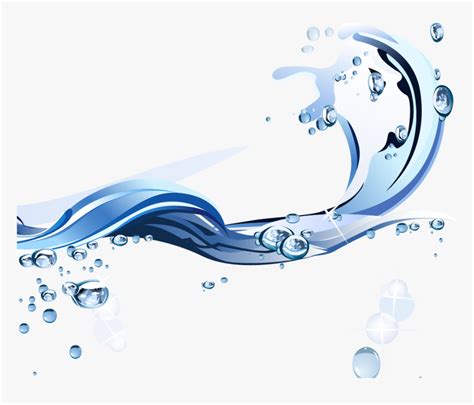 Water Euclidean Vector Free Flowing Art Water Hd Png Download Kindpng