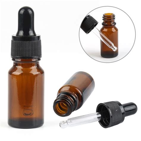 2021 Wholesale Pure Amber Bottles 10ml Glass Dropper Bottles For 10ml E