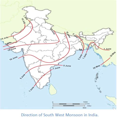 Monsoon Map Of India