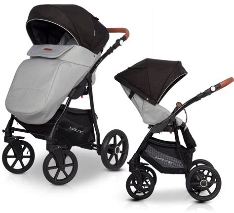 WÓZEK RIKO BASIC PLUS 2W1 GREY FOX :: bambino-sklep