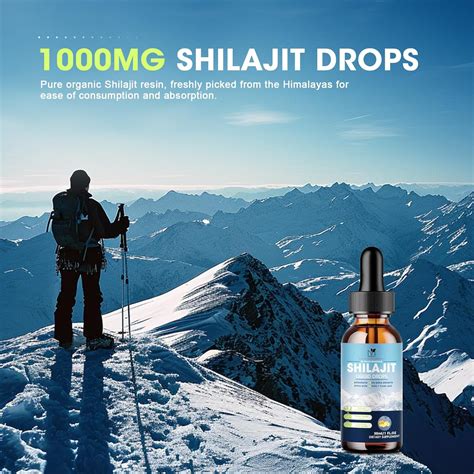 Shilajit Gotas líquidas para hombres y mujeres suplemento Shilajit