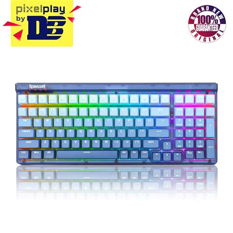 Redragon Garen Pro 100 Keys Hot Swap RGB Wireless Mechanical Keyboard Dust Proof Purple Switch