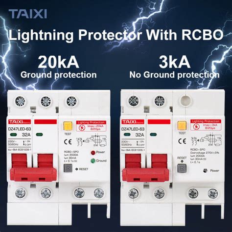 Residual Current Circuit Breaker Rcd Rcbo Rccb Main Switch With Surge