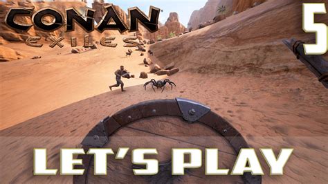 Lets Play Conan Exilesearly Access Ep5 Clearing Barbarian Campspc Gameplay Youtube