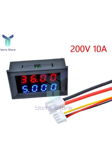 200v 10a Redblue 10a Dijital Voltmetre Ampermetre Dc 0 100v 0 200v 0