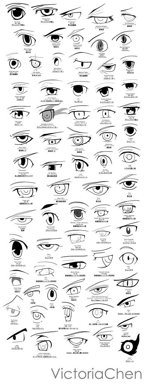 Anime Eye Sketch/Poster Project by VictoriaChen on DeviantArt