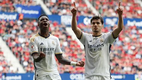 Vinicius Jr Cetak Brace Real Madrid Taklukkan Osasuna