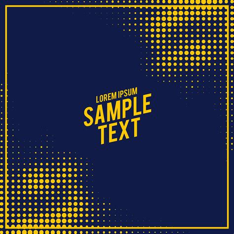 Abstract Blue And Yellow Halftone Pattern Download Free Vector Art