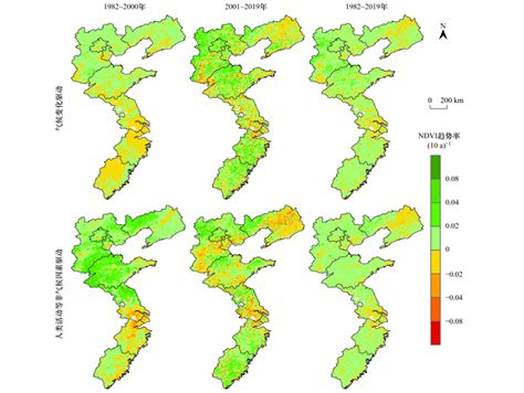 气候变化和人类活动对东部沿海地区ndvi变化的影响分析