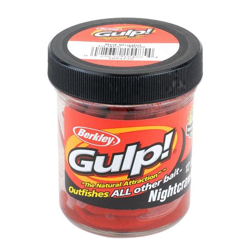 Gulp! Extruded Nightcrawler Soft Bait – 6″ Length, Red Wiggler