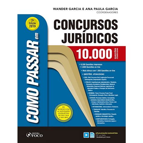 Livro Como Passar Em Concursos Jur Dicos Quest Es Comentadas