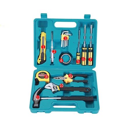 Vehicle Emergency Multifunctional Tool Set 11 Piece Kit home kit ...