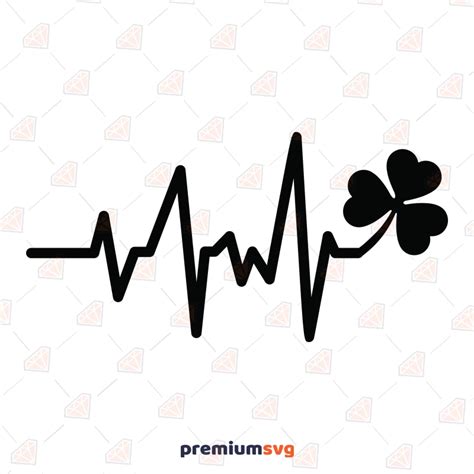 Lucky Shamrock Heart Svg Cut File Premiumsvg