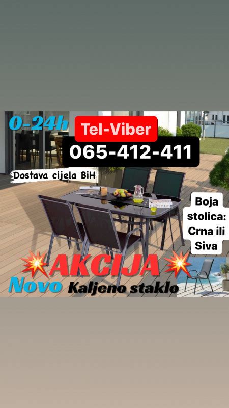 VRTNA GARNITURA SET STO 4 stolice garniture Vrtni namještaj OLX ba