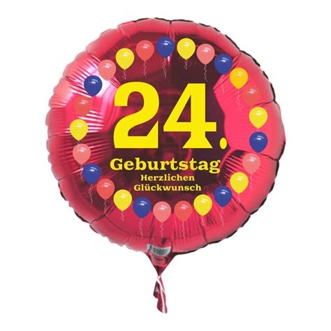 Partydekoration Und Luftballons Im Shop Folienballon Zum 24 Geburtstag